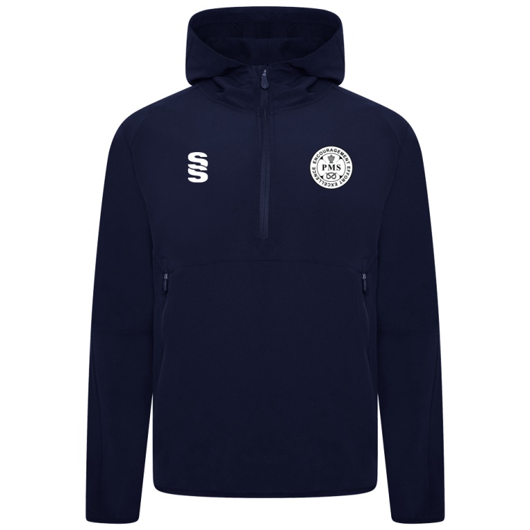 PENKRIDGE MIDDLE SCHOOL Dual Elite 1/4 Zip Hoody / Rain Jacket : Navy