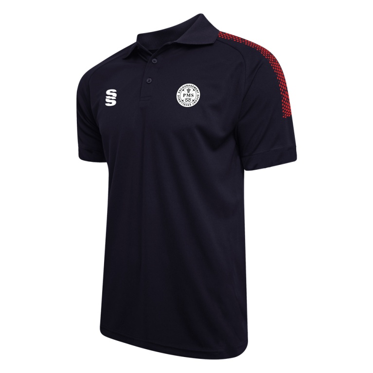 PENKRIDGE MIDDLE SCHOOL Dual Solid Colour Polo : Navy