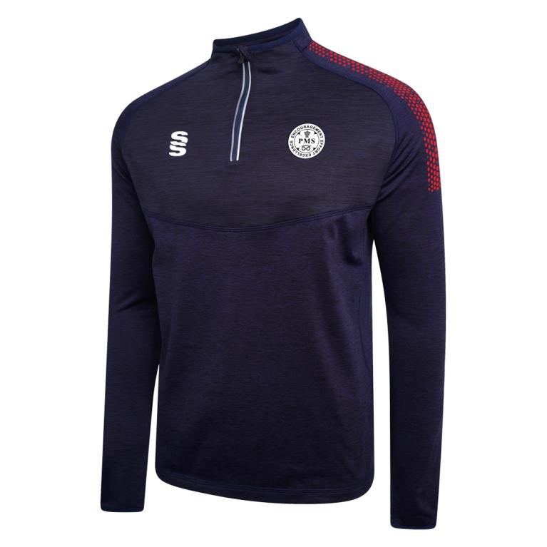 PENKRIDGE MIDDLE SCHOOL 1/4 Zip Dual Performance Top : Navy