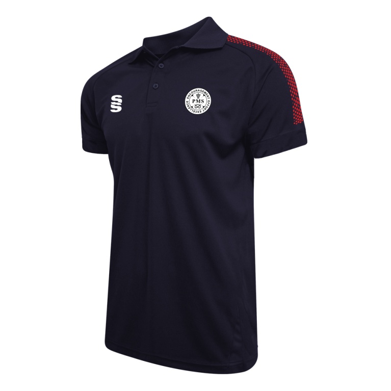 PENKRIDGE MIDDLE SCHOOL Women's Dual Solid Colour Polo : Navy