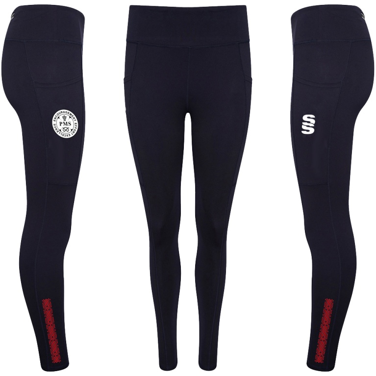 PENKRIDGE MIDDLE SCHOOL Performance Full Length Leggings : Navy